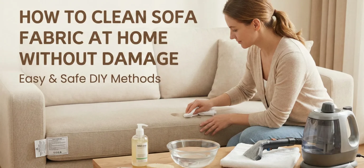 How To Clean Sofa Fabric At Home Without Damage