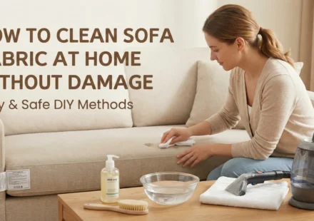How To Clean Sofa Fabric At Home Without Damage