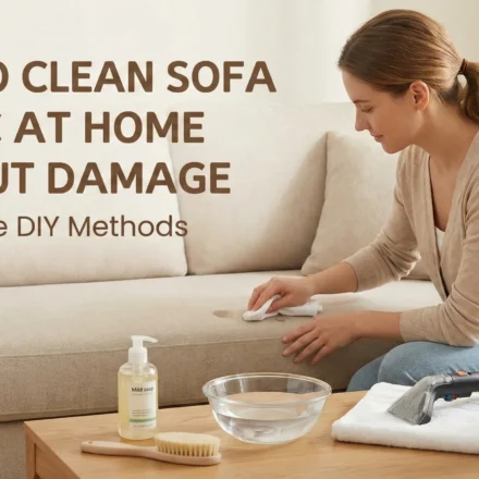 How To Clean Sofa Fabric At Home Without Damage