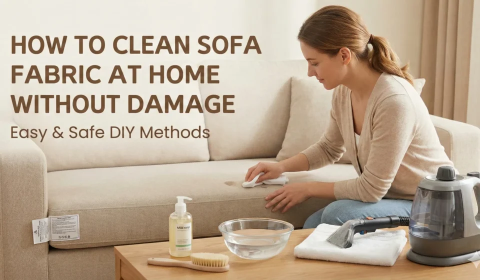 How To Clean Sofa Fabric At Home Without Damage