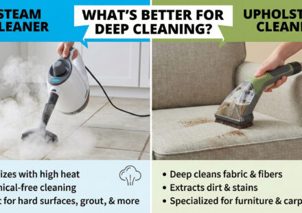 Steam Cleaner vs Upholstery Cleaner: What’s Better for Deep Cleaning? - Home Upgrade Guide