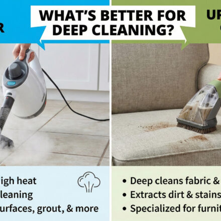 Steam Cleaner vs Upholstery Cleaner: What’s Better for Deep Cleaning? - Home Upgrade Guide